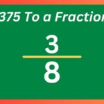 .375 to a Fraction